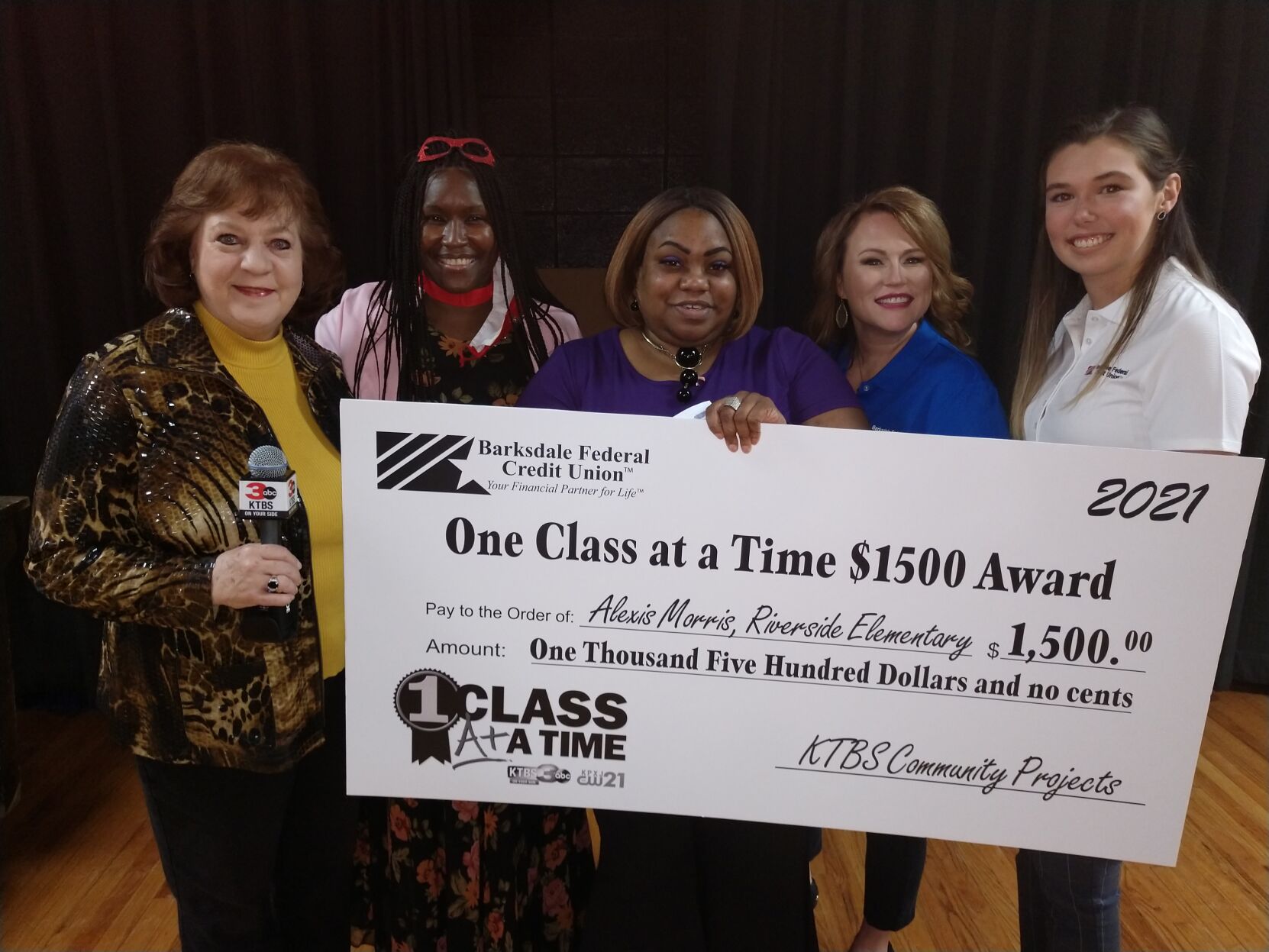 One Class at a Time Recipient